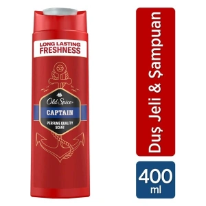 Old Spice Captain Erkek Duş Jeli ve Şampuan 400 ml