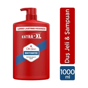 Old Spice Whitewater Erkek Duş Jeli ve Şampuan 1000 ml XXL Büyük Boy