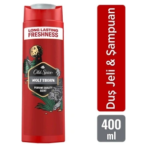 Old Spice Wolfthorn Duş Jeli & Şampuan 400 ml