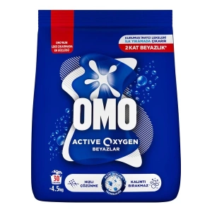 OMO Active Oxygen Beyaz Çamaşırlar İçin Toz Deterjanı 4.5 KG