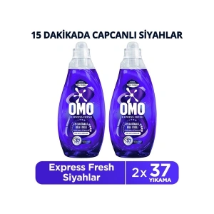 Omo Express Fresh Capcanlı Siyahlar Sıvı Çamaşır Deterjanı 1480ML X2