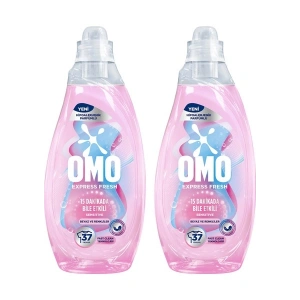 Omo Express Fresh Sensitive Beyaz ve Renkliler Sıvı Çamaşır Deterjanı 1480ML X2