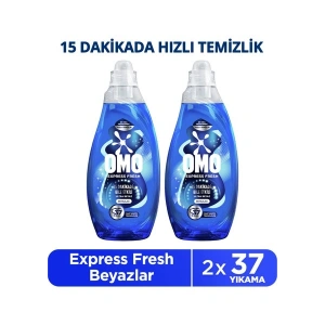 Omo Express Fresh Ultra Beyaz Sıvı Çamaşır Deterjanı 1480 ml X2