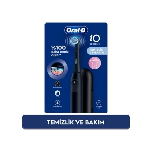 Oral-B iO 2 Şarjlı Diş Fırçası - Siyah, Seyahat Kabı ile