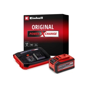 Orijinal Einhell Başlangıç Kiti 4-6 Ah akü ve Boostcharger Power X-Change (Li-Ion, 18 V, 60 dakika şarj süresi, tüm Power X-Change aletleri için uygundur) - 4512143
