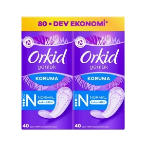 Orkid Günlük Ped Dev Ekonomik Paket Normal 80 Adet Ped
