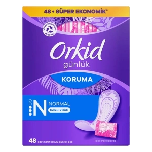 Orkid Günlük Ped Günlük Koruma Dev Ekonomik Paket 48 Adet Ped (Tekli Paketlerde)