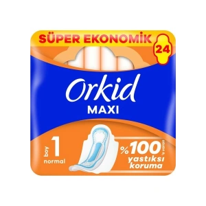 Orkid Maxi Normal Süper Ekonomik Paket Hijyenik Ped 24 Adet
