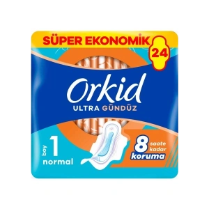 Orkid Ultra Hijyenik Ped Süper Ekonomik Paket Normal (Boy 1) 24 Adet Ped