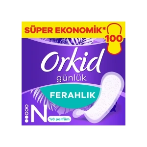 Orkid Yaprak Günlük Ped Süper Ekonomik Paket Normal 100 Adet Ped