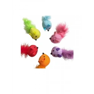 Örme Kumaş Tüylü Kedi Oyuncağı, 5 cm