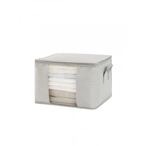 Orta Boy Gri Balıksırtı Hurç (45 x 40 x 30 cm)