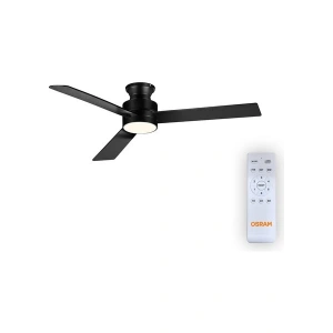 Osram Ceiling Blade Fan 18W 3 Kanatlı Siyah Kumandalı Tavan Vantilatörü