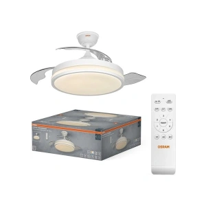 Osram Ceiling Coromuel 60W 3000K/4000K/6500K 2600LM Dim Edilebilir Açılır Kapanır Pervane Kumandalı Beyaz Tavan Vantilatörü