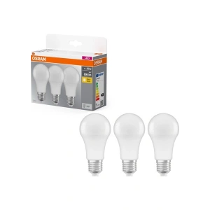 Osram LED 8W 2700K 806LM E27 Duy Sarı Işık 3lü Ampul