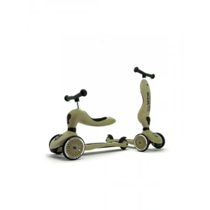 Oturaklı Çocuk Scooter - Olive Renkli