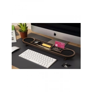Oval Masaüstü Organizer - Ceviz Renk