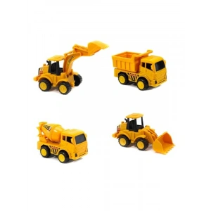 Mini Kamyon, Mikser ve Kepçe ile 4lü İnşaat Seti, Eğlenceli Oyun Deneyimi
