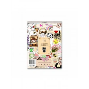 Özel Tasarım 24 x 17 cm Sticker Kitabı, Rengarenk 16 Sayfa