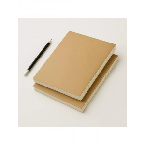 Özel Tasarım Kraft Kapaklı A4 Defter - 180 Derece Açılabilir, Kareli