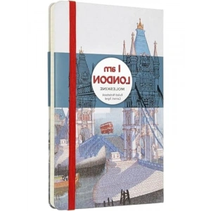 Özel Tasarımlı L Boy Çizgili Defter, London Temalı