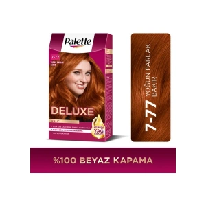 Palette Deluxe 7-77 Yoğun BakırZengin Yağ Bakımı Kit Saç Boyası Bakım Maskesi