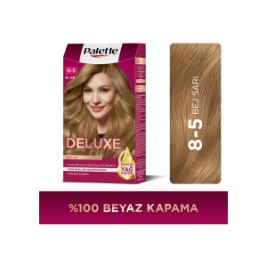 Palette Deluxe Kalıcı Renkler 8-5 Bej Sarı Saç Boyası