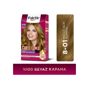 Palette Deluxe Yoğun Renkler 8-01 Küllü Açık Kumral Saç Boyası