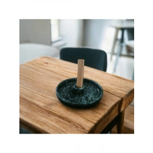 Palo Santo Tütsülük, Oval Şekilli, Siyah Seramik