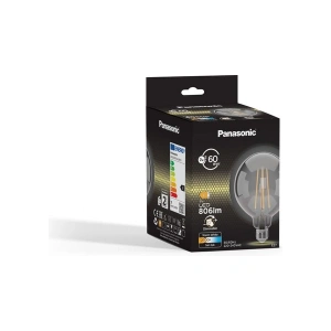 Panasonic E27 Dim Edilebilir Filaman G125 Lamba 7W 806LM 2700K Clear