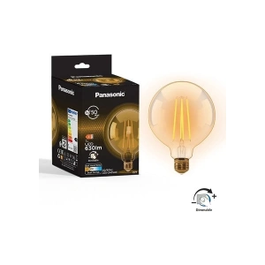 Panasonic E27 Dim Edilebilir Filaman G95 Lamba 7W 630LM 2000K Gold