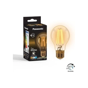 Panasonic E27 Dim Edilebilir Filaman Lamba 7W 630LM 2000K Gold