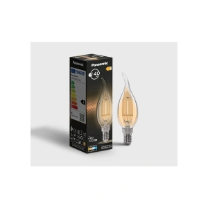 Panasonic Filament Ampul E14 Flame 4W 470LM 2700K Clear