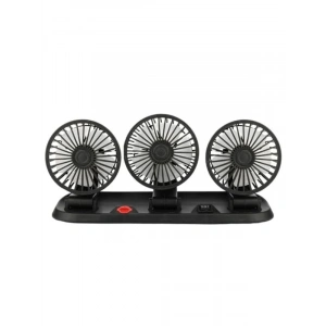 PARCBENY 26291 FAN40 12 VOLT DC ÇAKMAKLIKLI MİNİ 3LÜ PLASTİK ARAÇ FANI (3 LÜ FAN)