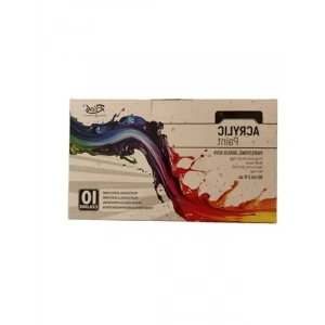 Parlak Bitişli 60 ml Akrilik Boya Seti - 10 Farklı Renk