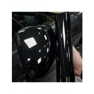 Parlak Siyah Hava Kanallı Araç Kaplama Folyosu, 152cmX30cm
