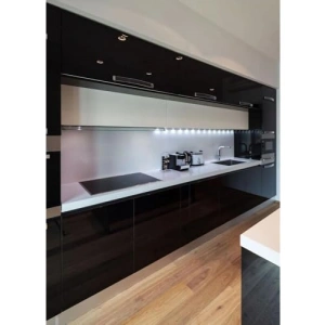 Parlak Siyah Mobilya Kaplama Folyosu – 61 CM x 1 METRE