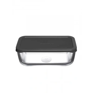 Paşabahçe SNOW BOX SAKLAMA KABI 1225 CC PLASTİK GRİ KAPAKLI