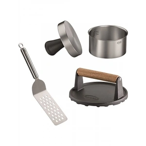 Paslanmaz Çelik Barbekü Seti - 3 Parça Profesyonel Aletler