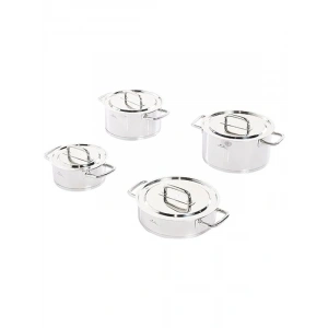 Paslanmaz Çelik Çok Amaçlı Tencere Seti - 4 Parça