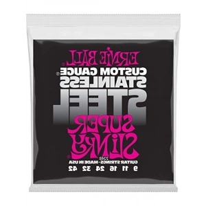 Paslanmaz Çelik Elektro Gitar Telleri - Süper Slinky Ölçü 9-42