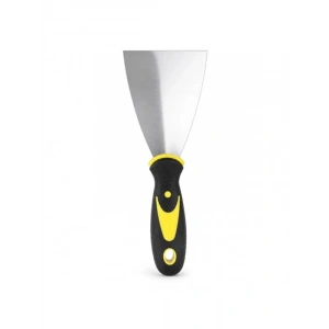 Paslanmaz Çelik İnşaat Spatulası, 75 mm Genişlikte Plastik Sap ile