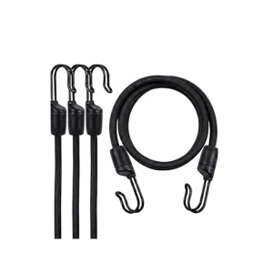 Paslanmaz Çelik Kancalı Bagaj Gergi Lastiği, 60 cm Uzunlukta, 3 Adet