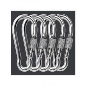 Paslanmaz Çelik Kilitli Karabina Kanca, 10 mm Kalınlık