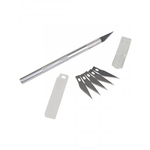 Paslanmaz Çelik Kretuar Bıçağı - 5 Yedek ile