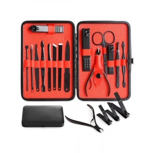 Paslanmaz Çelik Manikür ve Pedikür Seti (15 Parça)