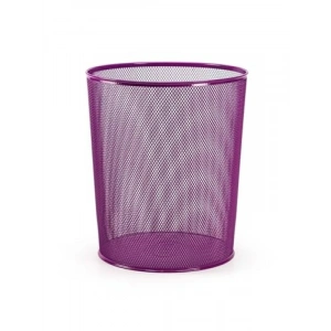 Paslanmaz Çelik Tam Delikli Çöp Kovası - Mor Renk, 10 L Hacim