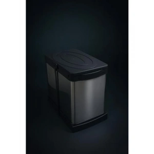 Paslanmaz Çelik Teleskopik Çöp Kovası, 24 Litre Kapasiteli