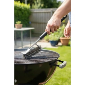 Paslanmaz Çelik Telli Mangal Izgara Temizleme Fırçası