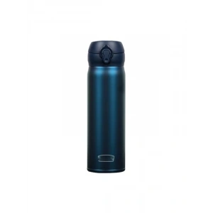 Paslanmaz Çelik Termos, 500 ml, Mavi, 10 Saat Sıcak, 24 Saat Soğuk